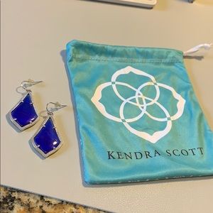 Mavs Blue Kendra Scott Earrings